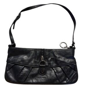 CLAUDIO FERRICI Black Quilted Shoulder Bag with Adjustable Strap